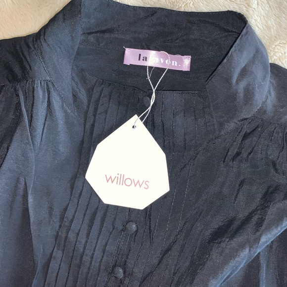 NWT Lalavon black blouse L - Picture 3 of 6